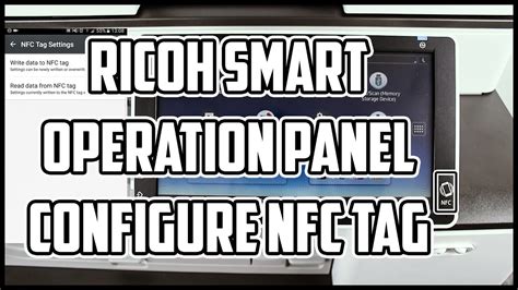 Ricoh Connector app Configure NFC Tag on MFP 